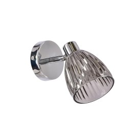 JEFFREY lampa sufitowa kinkiet chromowy 1x40W G9 klosz dymiony