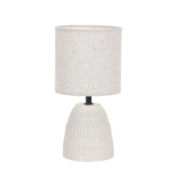 LESI lampka stołowa ceramiczna beżowy 1x40W E14 abażur beżowy