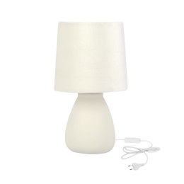 LILU lampka stołowa ceramiczna waniliowy 1x40W E14 abażur waniliowy