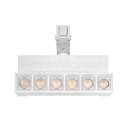 Lampa z diodami do szyn magnetycznych biała łamana 6W 3000K DDCX-GDZD6 - TYP B