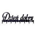 Wieszak ścienny Dzień dobry 01 czarny ( Rozmiar: uniwersalny )