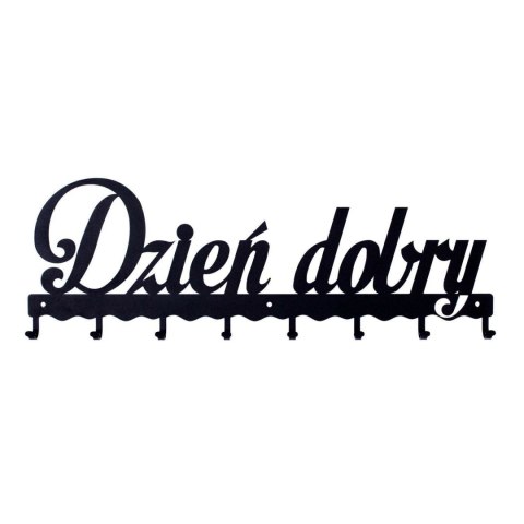 Wieszak ścienny Dzień dobry 01 czarny ( Rozmiar: uniwersalny )