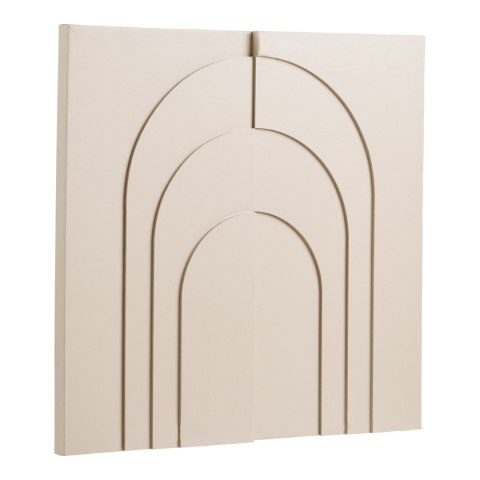 Dekoracja ścienna Ina - Relief, beżowy 60x60 cm ( Rozmiar: uniwersalny )