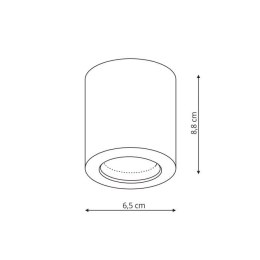 Faro oprawa natynkowa chrom IP65 1xGU10