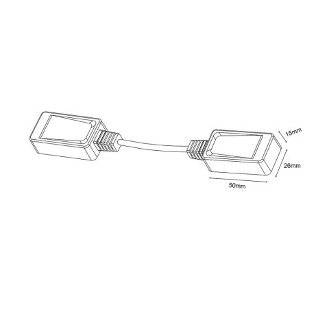 Łącznik natynkowy linka Magnetic Slim biały