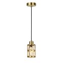Złota lampa wisząca Lira 1