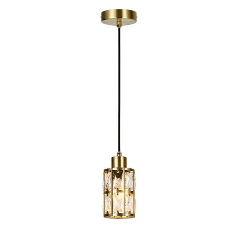 Złota lampa wisząca Lira 1