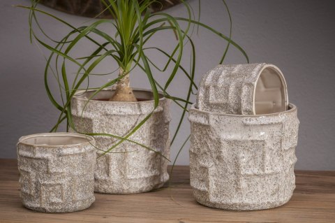 Ceramiczna Osłonka donicy LENI-M