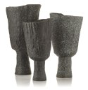 Osłona donicy ceramiczna grafitowa NIRAH -XL