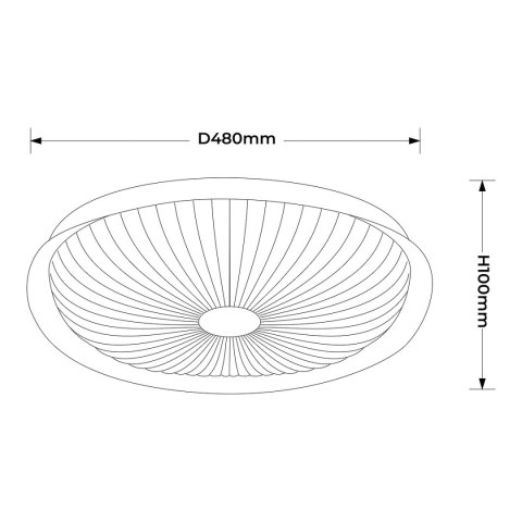 Plafon Luniq 50 cm biały LED CCT
