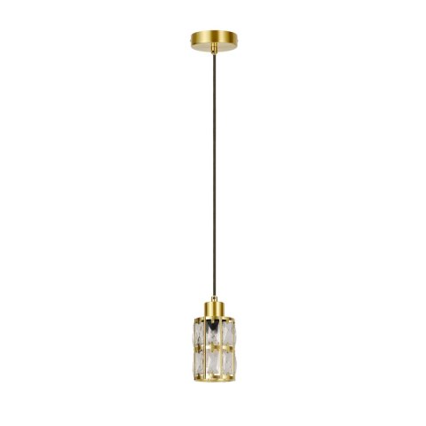 Złota lampa wisząca Lira 1