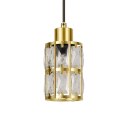 Złota lampa wisząca Lira 1