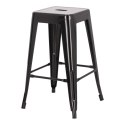 Hoker Paris 66cm czarny inspirowany Tolix ( Rozmiar: uniwersalny )