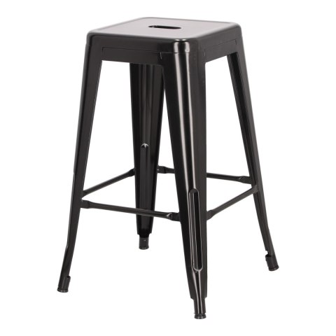 Hoker Paris 66cm czarny inspirowany Tolix ( Rozmiar: uniwersalny )