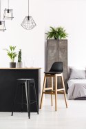 Hoker Paris 66cm czarny inspirowany Tolix ( Rozmiar: uniwersalny )