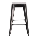 Hoker Paris 66cm czarny inspirowany Tolix ( Rozmiar: uniwersalny )