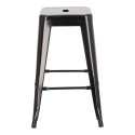 Hoker Paris 66cm czarny inspirowany Tolix ( Rozmiar: uniwersalny )
