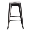 Hoker Paris 66cm czarny inspirowany Tolix ( Rozmiar: uniwersalny )