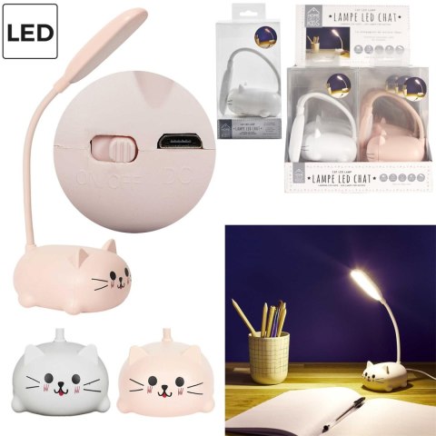 Lampka LED Kitty różowa ( Rozmiar: uniwersalny )