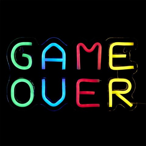 Lampka dekoracyjna LED GAME OVER neon na ścianę ( Rozmiar: uniwersalny )