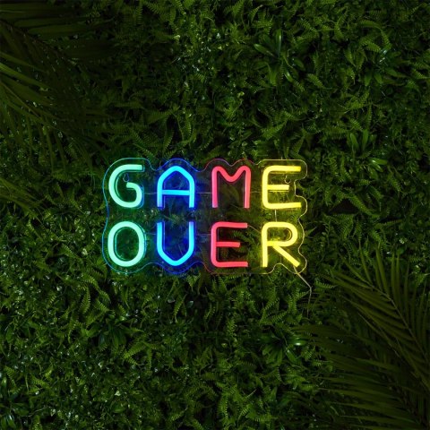 Lampka dekoracyjna LED GAME OVER neon na ścianę ( Rozmiar: uniwersalny )