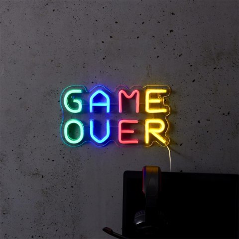 Lampka dekoracyjna LED GAME OVER neon na ścianę ( Rozmiar: uniwersalny )