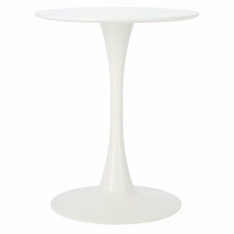 Stół okrągły Simplet Skinny White MDF metal biały 60 cm na 1 nodze ( Rozmiar: uniwersalny )