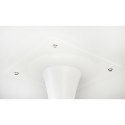 Stół okrągły Simplet Skinny White MDF metal biały 80 cm na 1 nodze ( Rozmiar: uniwersalny )