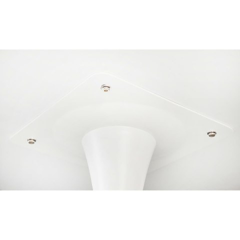 Stół okrągły Simplet Skinny White MDF metal biały 80 cm na 1 nodze ( Rozmiar: uniwersalny )