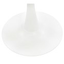 Stół okrągły Simplet Skinny White MDF metal biały 80 cm na 1 nodze ( Rozmiar: uniwersalny )