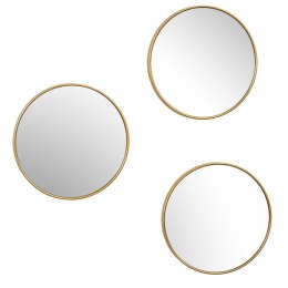 Zestaw 3 luster Toronto złotych, okrągłych 26cm ( Rozmiar: uniwersalny )