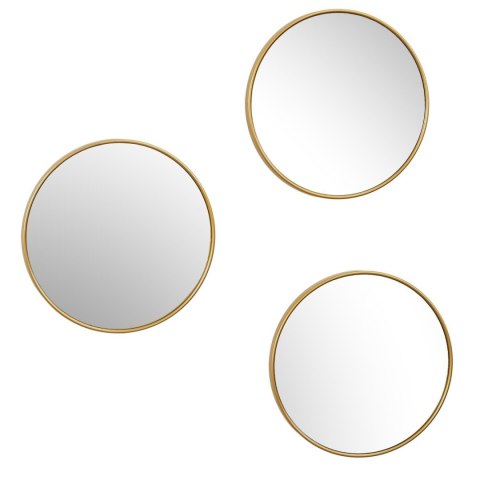 Zestaw 3 luster Toronto złotych, okrągłych 26cm ( Rozmiar: uniwersalny )