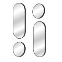 Zestaw 4 luster Deco Round czarny ( Rozmiar: uniwersalny )
