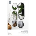 Zestaw 4 luster Deco Round czarny ( Rozmiar: uniwersalny )