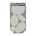 Zestaw 5 luster Organic Shape złote ( Rozmiar: uniwersalny )
