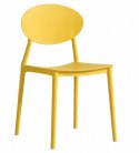 Krzesło Elko do jadalni i ogrodu z tworzywa żółte sztaplowane ( Rozmiar: uniwersalny )