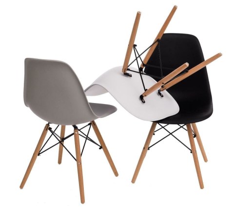 Krzesło Simplet P016W basic szare ( Rozmiar: uniwersalny )