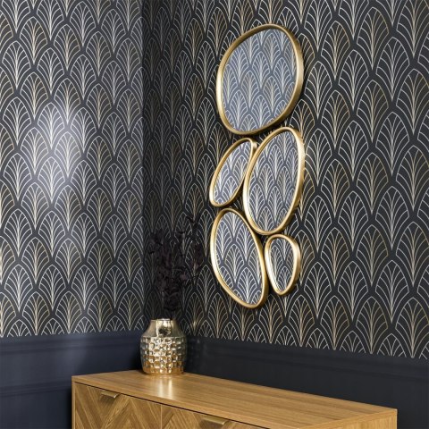 Zestaw 5 luster Organic Shape złote ( Rozmiar: uniwersalny )