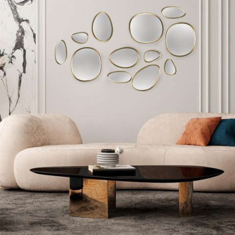 Zestaw 5 luster Organic Shape złote ( Rozmiar: uniwersalny )