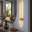 Kinkiet ARIAN 80,5 złoty13W LED 3000K elegancka lampa do łazienki salonu korytarza sypialni garderoby biura
