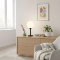Lampa stołowa czarna, biała kula Dorado mała LP-002/1T S BK