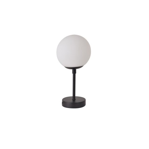 Lampa stołowa czarna, biała kula Dorado mała LP-002/1T S BK