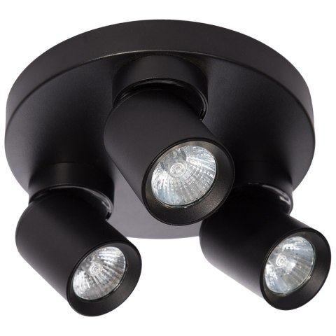 Plafon Pointa czarny 3xGU10