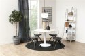 Stół okrągły Actona Ibiza MDF metal biały 110 cm nierozkładany ( Rozmiar: uniwersalny )