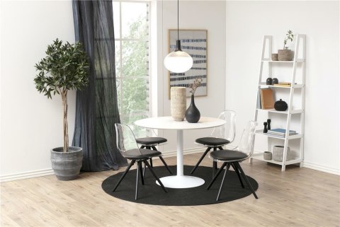 Stół okrągły Actona Ibiza MDF metal biały 110 cm nierozkładany ( Rozmiar: uniwersalny )