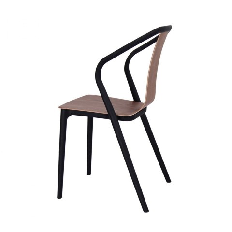 Krzesło Bella czarne/orzech