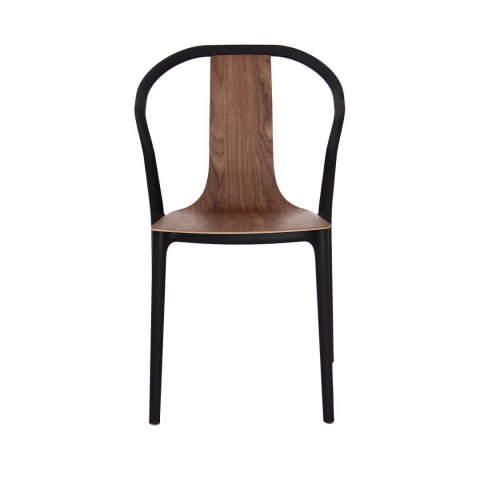 Krzesło Bella czarne/orzech