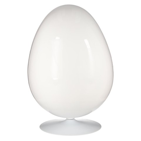 Fotel obrotowy Ovalia Chair D2.DESIGN wełniany biało-czerwony nowoczesny ( Rozmiar: uniwersalny )