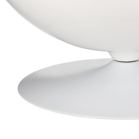 Fotel obrotowy Ovalia Chair D2.DESIGN wełniany biało-czerwony nowoczesny ( Rozmiar: uniwersalny )