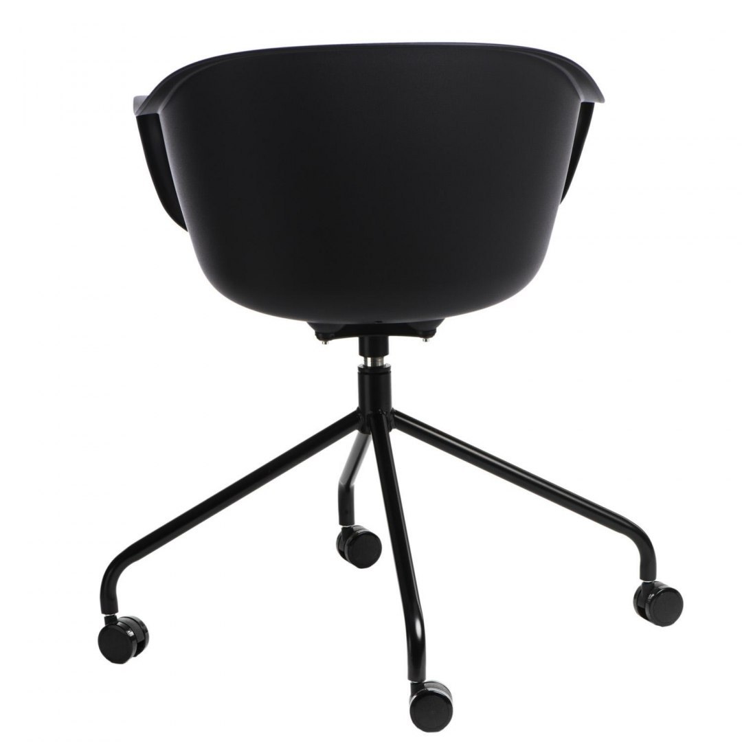 Krzesło na kółkach Roundy czarne